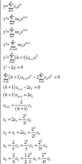 y=Σης, -1 y-Σης, PA-0 1-1 y= Σ ner-1 1-1-0 y=Σ(x + 1).. y -2v = 0 Σ* +1) 6.3 - Σεχ = 0 (k+1) 1-2c, = 0 (k+1)c = 20, 2 C-1