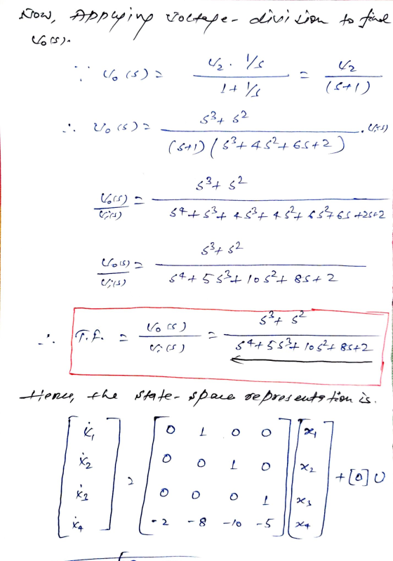 Now, Appusing voltage- division to find ( م / /ا 2 د (ک) /.. 7 7 (+/) estes د ( ی) ملخ . ام خامنه ای و مو + 9 ) دی 3ی (2) = 2