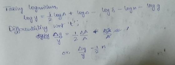 Taking logantana logy = I logA + logo - log 8 - logn - logg Differentiating wat ti n . dyka 4 249 **