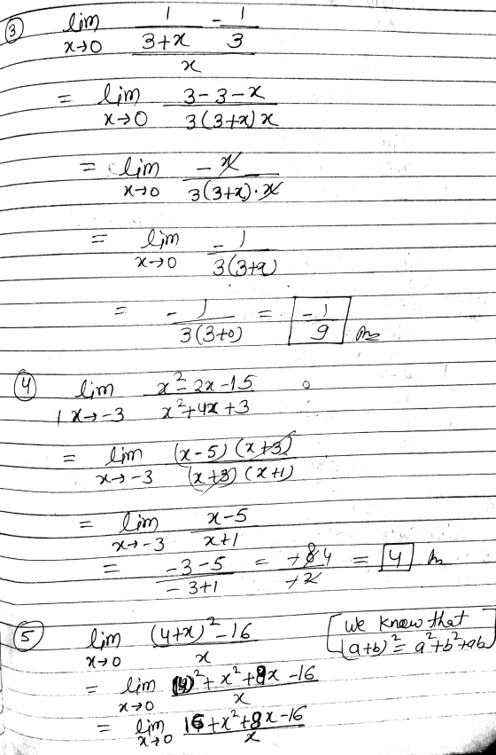 3 lim ato 3+2 3 re lim 3-3-X ko 3 (3+2) X = lim .* Kto 3(3+2).X lim ) x=0 3(3+0 - - 3 (37) 3(3+0 9 m 2 4 lim x=2a-15 2²+42 +3