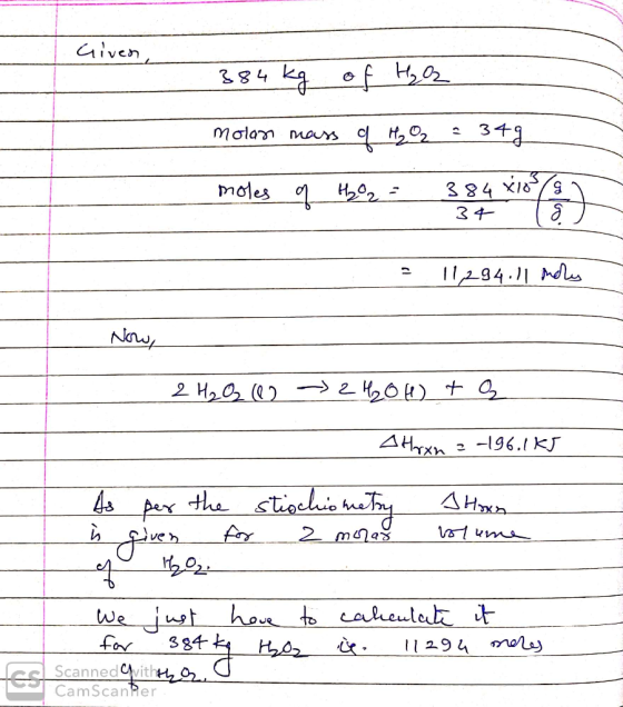 uiven 84 ka of 3+3 molan mays moles H02- 3 8 4 X15 34 294.11 Ad Now the stioclhic tnetay AHxA We just ho to caleutetz t 11294