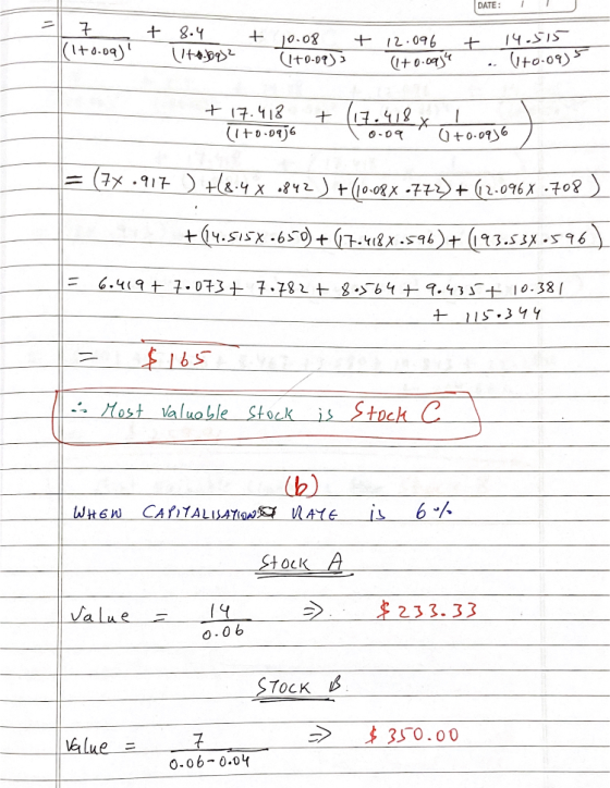 DATE: 1 + + t (1+0.09) (ta.bg) ² 10.08 (1+0.09) 3 12.096 (1+0.ogge 14.515 (1+0.09). . + 17.418 (1+0.0956 + (17.418 x 10-090 1