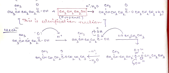 CH? H*, HC CHe 6 ಅG A ಗಿಸಿ - C - C ಅ ان لم تر + - 2 2 3 4 - DH + ಅ 04 - MAHA is is esterification reaction T C H / hech 4 : 0