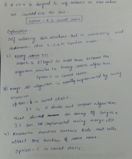 1) A 23-y In designed to Nel -balance a, new v are inaoted into the trce Opton & correet Choice ExplinauHon e balancing data