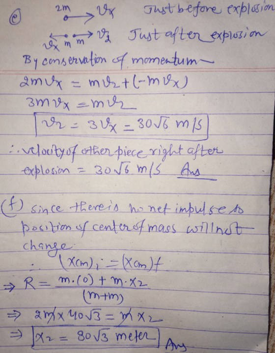 Thst be B y cons ervaton momentum 一..velocity咩cithen수iecexighta chs m-+m)