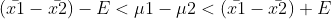 l - x2)- Eul-p2<(x1- r2)E