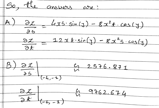 So, the a Lu care А) Әх. 5. sin (1) - Rxt. (5() Әө ӘД. Ә 12xt-sin (7) - Rx*4 5(3) В) әх. SS 2576.81 1. әS (-4-4) Әд 976 2.6-