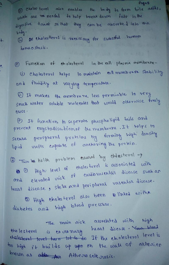 Page=3 cholesterol also enables the body to form bile acids, are no needed to help break down fats in the digestive tract so