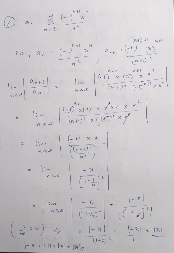 (n+1) 2 (-)ht ht n x § (-1) na1 h2 ht и (ht) + nel (-o) (92 2 z n so (-D an anti nz (na) 2 n+2 (1) x (2) x n² antl n lim 2 XN