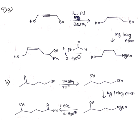 و(۹ = H2, Pd - Ho Brot Ho 1to/ Bh Bason ng Idny ether OH lo phoH HO . pn 2, H300 Ho Lagon b> Bn Nabłys T չՑԻ No3ԲԿ 3 BA : THF