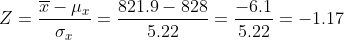 821.9-828-6.1 5.22 ー-/4 z = 5.22