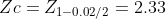 Zc Z1-0.02/2 2.33