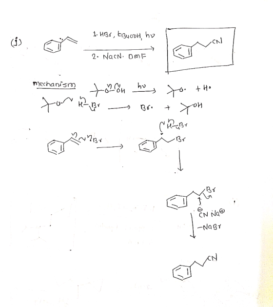 1. нзе, ЕзucDн, hu 2- NacN DmE mechanism 020 ho H Сhавr CN Na -NaBT