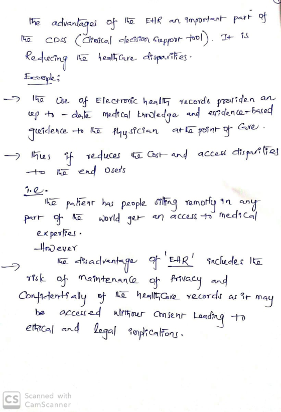 the advantages of hE cDsS (Ckefcal cleciston cepport tool). It is ké heall Gare disparities. E4IR an Important part of 1he le