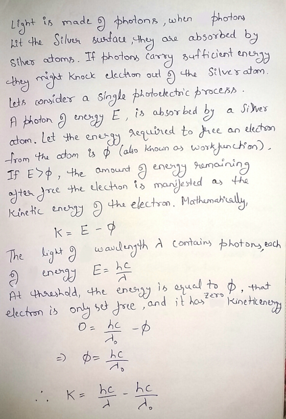Laht。δ made 9-photons ,when thotong μ。나he S:/vesn &usfau,니 aso absorbed b holons whun atom. Let the eney aquned to ree an ekc
