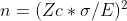 (Zc*a/EY n=
