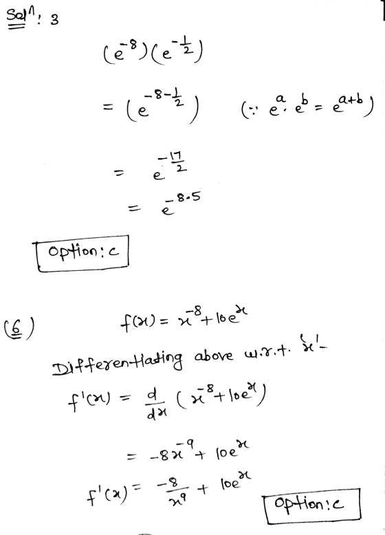 Sel: 3 (el) (eļ) = (8) (die teatby Toption: cl f(1) = sest loete Differentiating abore w.8.t. Se f(a) = (xit loetl) - 9 =