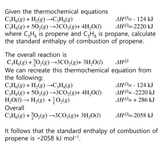 Given the thermochemical equations CzH6(8) + H2(8) C3H2(g) He= - 124 kJ CH.(g) + 50,(g) -3CO-(g)+ 4H,O) He=-2220 kJ. where Cz
