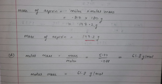 142 mass molas mas- S-4y Moles mola mars =