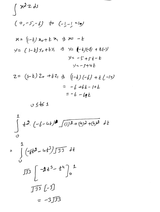 s razds (0,-5,-6) to (-1,-1,-10) x=(1-t autta, tort ya (1-tJyotty, 3 Yo (-+)45) + +(-) y=-5+5t-t y=-stut 2= (1-2) 2o +t2, 3 (