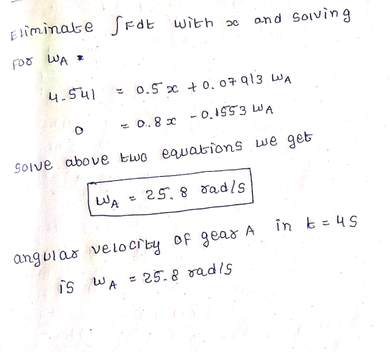 seat with ac and solving Eliminate For WA ² 4.541 2.0.50 +0.07913 WA. . O Z 0..8 x -0.1553 WA Solve above two equations we ge