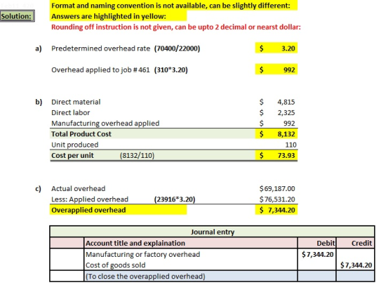 Solution: Format and naming convention is not available, can be slightly different: Answers are highlighted in yellow: Roundi