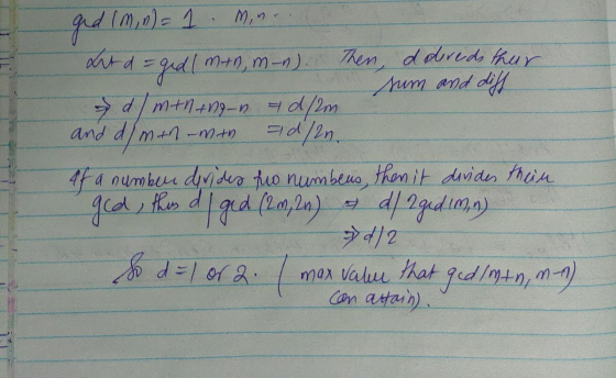 1 Then, dordo thur um and di atdgudl m+0, m-n) dlmtn-n d/2m and 4/m 4f a numbuue didea tuo numbeuo thon it dvidn fhin man val