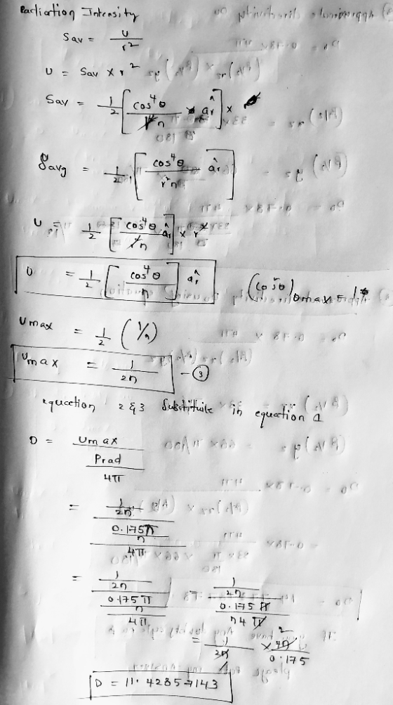 30 plinitril heregge le Pacliation Intensity Su음 - Say x2 so v mask Umax = + (%) max = 1-0 equcetion 2&3 Substitute in equati