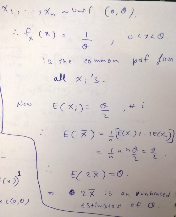 XI, --Xn wuurf (0,0). if (a)= 1 ocazo. is the common pof for all xis. Now E(X)= Q ,H! EC ) = -(E(X,) + . TEX)) 7EX 3 n E(2x)