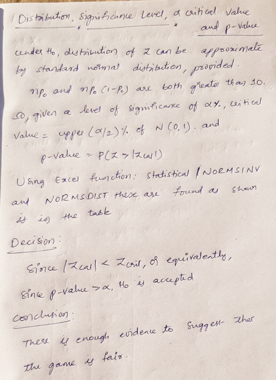 p-value Distribution, significance level, a critical value and cender Ho, distribution of a can be by standard normal distrib