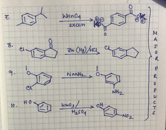 7 Kunoy Oo excen 0 M A a Zn (Hg)/Ha 0 R - 9. NANH2 0 P R 여 0 NH2 D HO Jo. OH HNO3 / H₂SO4 U с T S → -NO2