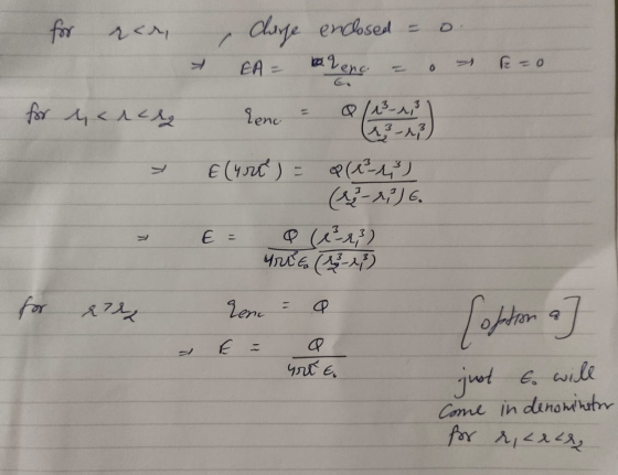 ke=0 5 for raon, doche enclosed = o. * EA = balenc a o for marca renc = Q(B ) > Eyrt) = Q(1²4) (4-2) 6. € = a 1r3) Yr (y-2) f