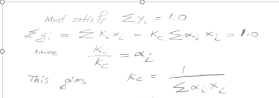 Must satisfy Yi = 1.0 žy: = E Kixi = kc Ex; X since K. =a = 10 This e Kc = Exit