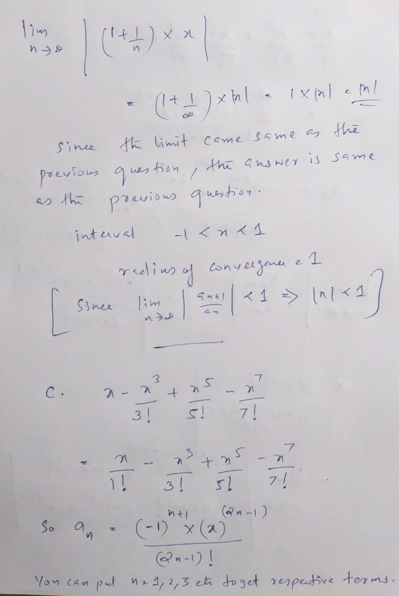 lim nyo (44) ** (1+)xtol Txalami since / the limit came same as the previous question the Guswer is same as the previous ques