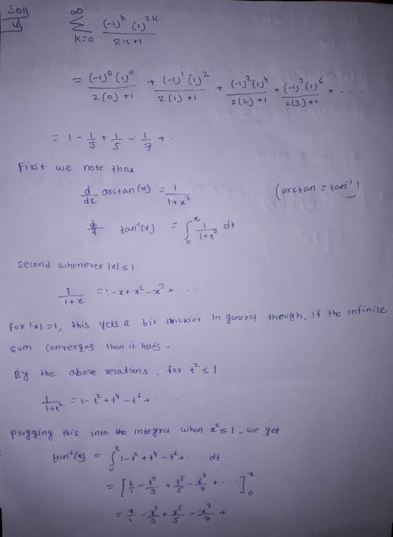 Soll Lola 2K (1) 8WS kao 21+ + (-) (1j² + (-1) ² (1) 2(2)+1 + (-1,² (1) 2(0)+1 2(1) +1 2(3)+1 3 S 7 First we note that d arc
