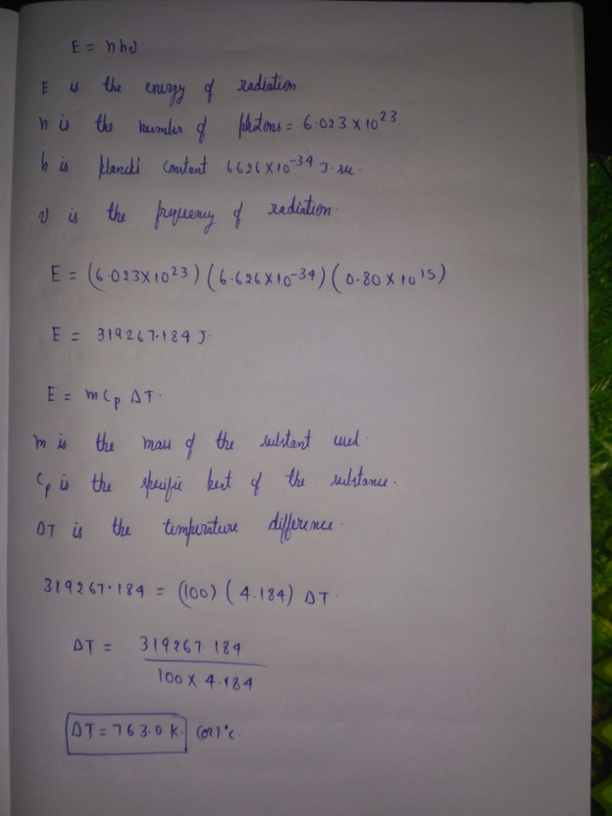 Eis the eruing 일 andet เ 621 x10-3 4 ว.we E: (e.o 2 3x 1023) (1.126x10-34) (0.80 xms) E319267-184 umei 07 i tu 319341 , 24
