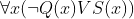 Vr(-Q(x)V S(2))