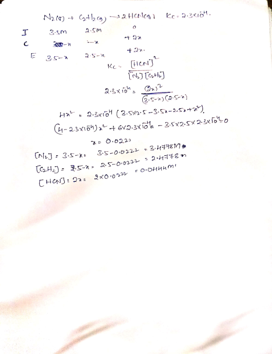N2t C ) >2 HcNcg 1 3.sm 2.5m C. E 35- Ke cnJ a.3xi »)2 Ha2.3x10 (2.5n5-3.5a-2.n+7*). 4-2.315)2 6v2.3xdh - 3.5x25x23xfo%o .022