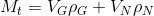 M_{t} = V_{G}\rho _{G}+V_{N}\rho _{N}