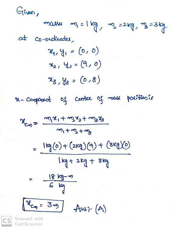 Givan at co-oidinates 4, (0, o) 2,42=A, 3,e Co,8) Capposeot of Cerstec of a poc?ioi )Caa)) aa) au-B 81 Aust (A) Scanned with