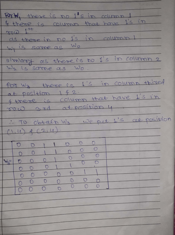 Fort, there is no lts in column 1 & there is column that have is in in column I as there in no ts w is same as wo I simlary