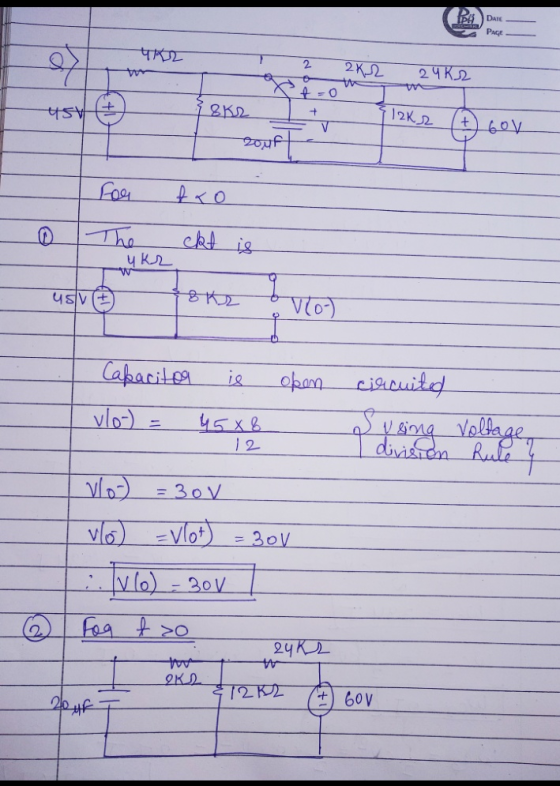 PADAE PAGE TK2 wy 2 2K2 24K 2 + - usy 8 K2 + 12K 2 V boy zouf for fro The ukr ckt is USV (+ 8 kr Vlo-) Capacita is oben circu