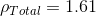 \rho _{Total} = 1.61