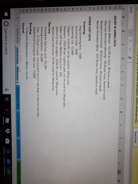U Icep uJiiy LACel WILHOut interruption, please reactivate now. Reactivate M25 fr D. H. 63 64 SALARY & HIRING DATA Groomer (A