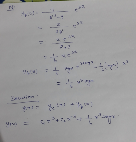 Р. y, (2) - - D 2-3 234 хез 2х3 Exez Чус) - I e (1-) x2 = + x3 logne Solution. уч) = 8 ) + ) У) = 4° с. х + - Prx