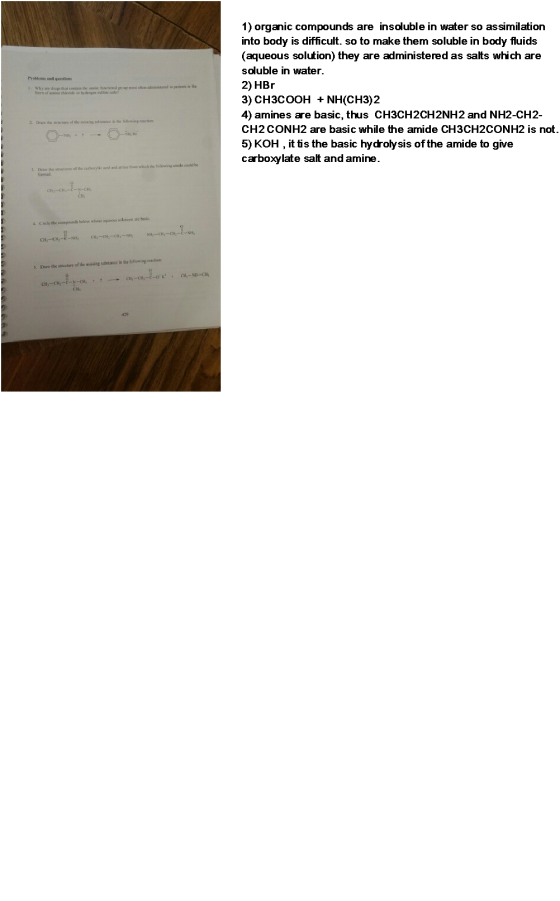 Problems and questions on d i 1. Why are drugs that contain the title functional go f ofamine corde or by ensulte red to pati
