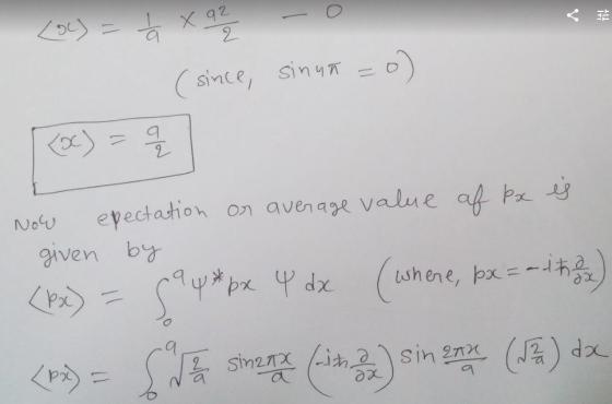(since, sin =c Noy evectation on avenage value aup ven by
