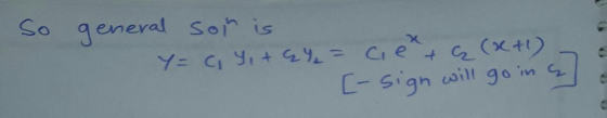 So ral son is Y=c, Yi+ 4% = cientą (x+1) - [-sign will go in a