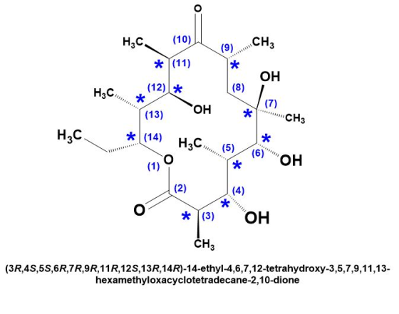 нс (10) А * (11) HC (12) * Та) (13) он тон. Снз нас * (14) H3C... (5)/(6)ОН с (1) о (2) (4) о? + 3) ОН го, % CH, (3R,4S, 5S