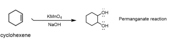 но Permanganate reaction KMпОд NaOH ОН cyclohexene